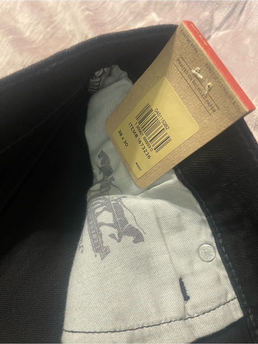 Levi's Black Slim Straight Men's Jeans